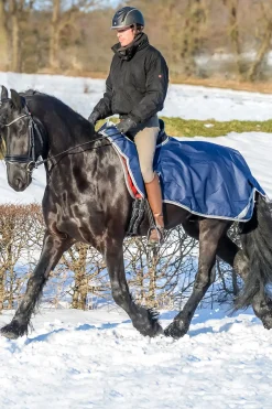 bucas Couverture D'équitation Dark Blue/Silver