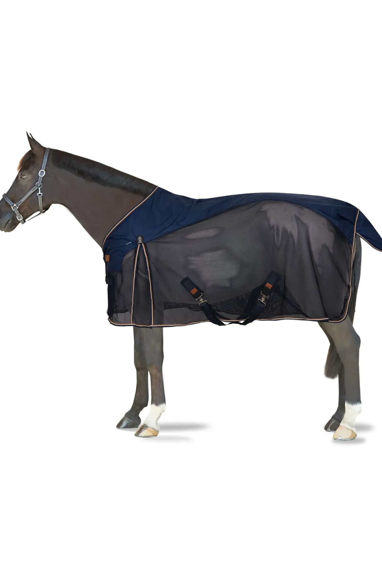 horze Couverture En Maille Et Laine Legere Nevada Dark Navy Outlet