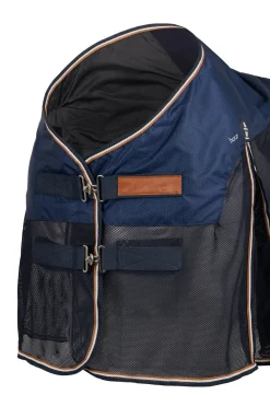 horze Couverture En Maille Et Laine Legere Nevada Dark Navy Outlet