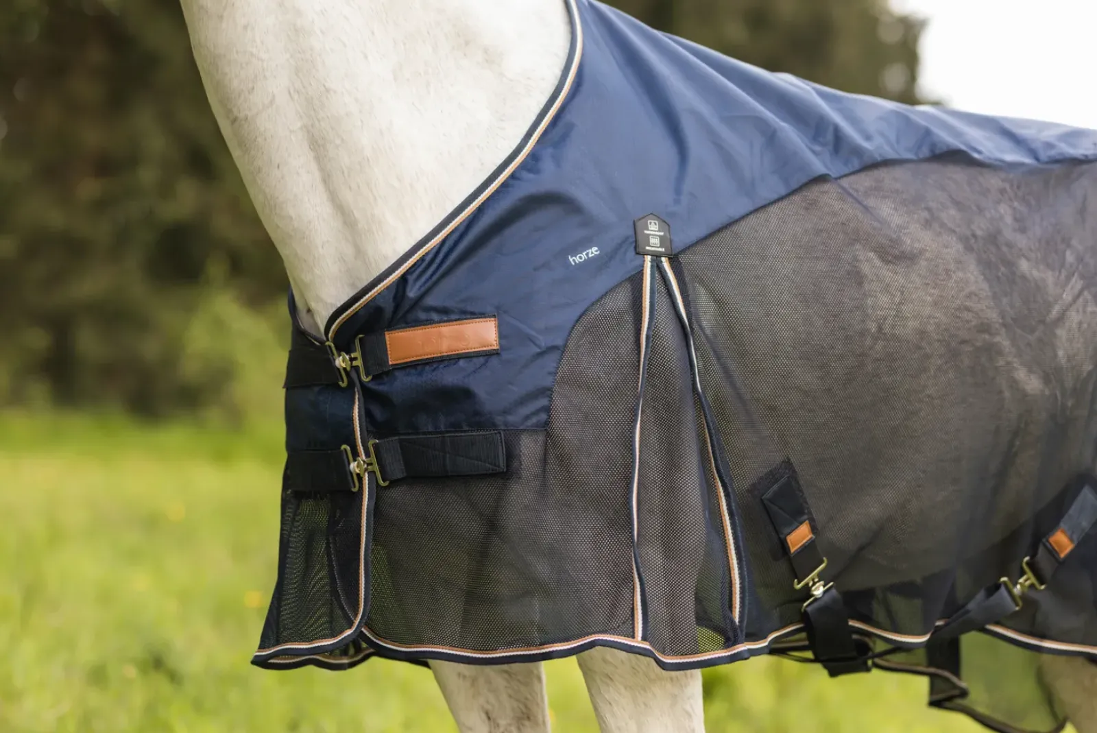horze Couverture En Maille Et Laine Legere Nevada Dark Navy Outlet