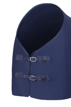 horze Couverture En Polaire Anti-Boulochage Avec Rembourrage En Fourrure Synthetique Au Garrot Dark Navy Best