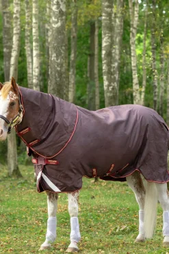 horseware Couverture Amigo Bravo 12 Plus T/O 100 G D/Fr Brown/Red/Gold/Red Sale