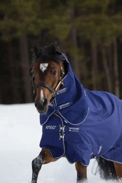 horseware Couverture Amigo Hero 900 Plus Medium 200 G Aqua Blue/Ivory White Clearance