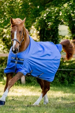 horseware Couverture Amigo Hero Anti-Dechirure 50 G Blue/ Navy/ Grey New