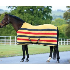 horseware Couverture Rambo Deluxe Polaire, Tailles De Poney Gold/Black/Red Best