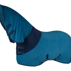 horze Couverture Polaire Avec Couvre-Encolure Turin Petrol Blue New