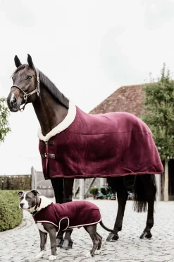 kentucky Couverture Polaire Epaisse De Concours Horsewear Burgundy Dark Red Sale