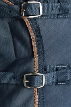 horze Couverture Polaire Glarus Avec Tresse Obscure Night Blue Best
