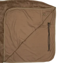 horze Couverture Polaire Lincoln Avec Tour D'Encolure En Fourrure Marron Fonce New