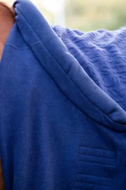 horseware Couverture Sechante En Relief Encolure Douillette Navy/Burgundy Clearance