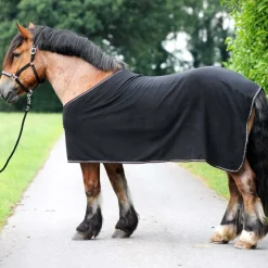 kavalkade Couverture Sechante Polaire Ecoline Chevaux De Trait Black New