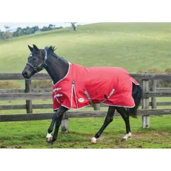 weatherbeeta Couverture Comfitec Classic, Tour D'Encolure Standard 220G Red/Silver/Navy Hot
