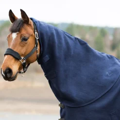 horze Couvre-Encolure Laine Vail Bleu Fonce Peacoat Clearance