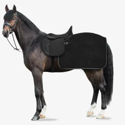 horze Couvre-Reins Couverture Polaire Kiel Noir Discount