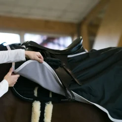 horze Couvre-Reins Double Polaire Protrek Noir Outlet