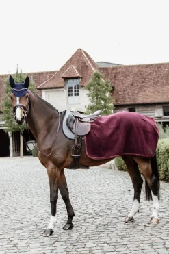 kentucky Couvre-Reins D'équitation En Molleton Epais Quarter Rug Horsewear Burgundy Dark Red Hot