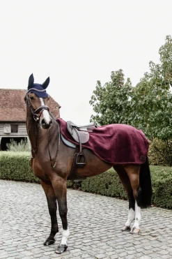 kentucky Couvre-Reins D'équitation En Molleton Epais Quarter Rug Horsewear Medium Burgundy Dark Red