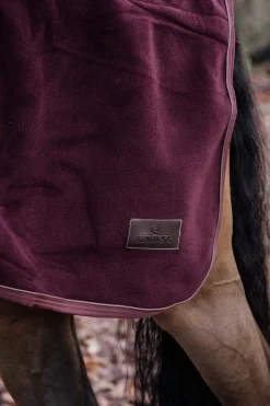 kentucky Couvre-Reins D'équitation En Molleton Epais Quarter Rug Horsewear Medium Burgundy Dark Red