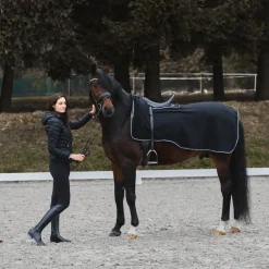 horze Couvre-Reins Polaire Kiel Noir Clearance