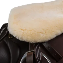 horze Couvre-Siege De Selle Mouton Harleigh Blanc Casse Hot
