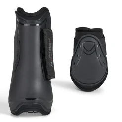 horze Ensemble De Guetres De Protection Protege-Tendons Et Protege-Boulets Armour Airflow Noir Best