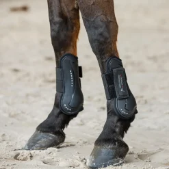 horze Ensemble De Guetres De Protection Protege-Tendons Et Protege-Boulets Armour Airflow Noir Best