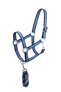 horze Ensemble Licol Et Longe Ella Poney Bleu Fonce Peacoat
