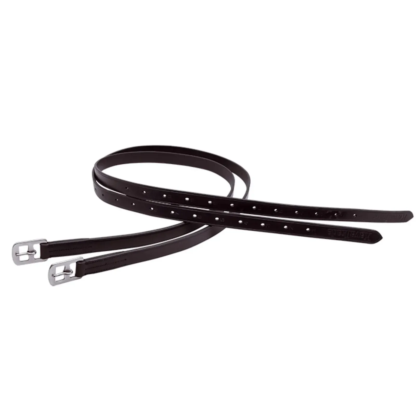 kavalkade Etrivières De Cuir Ecoline Black New