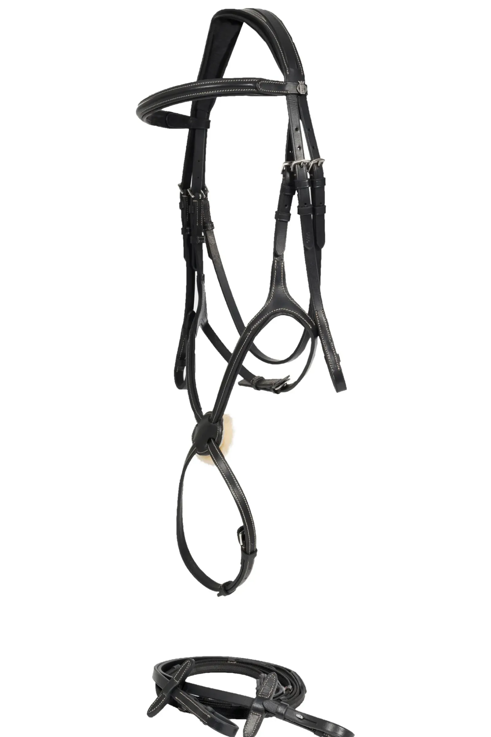 horze Filet A Muserolle Croisee Prescott Noir New