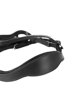 horze Filet Anatomique Highbury Avec Frontal Cristal Noir Discount