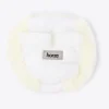 horze Fourreaux De Collier De Chasse En Fausse Fourrure Narvik Blanc Casse Discount