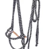 fra F.R.A. Jasper Hackamore Bridle Cotton Fur (System 2) Black/White Hot
