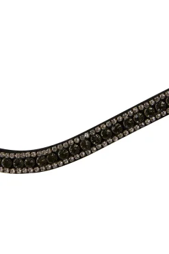 horze Frontal Avec Cristaux Columbia Noir/Argente Hot