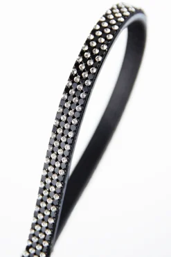 horze Frontal Edinburgh Avec Cristaux Swarovski Black Discount