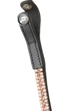 horze Frontal Nancy Cristal Avec Frontal Ligne Black/Rose Gold Discount