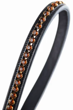 horze Frontal Queenstown Avec Cristaux Swarovski Black New