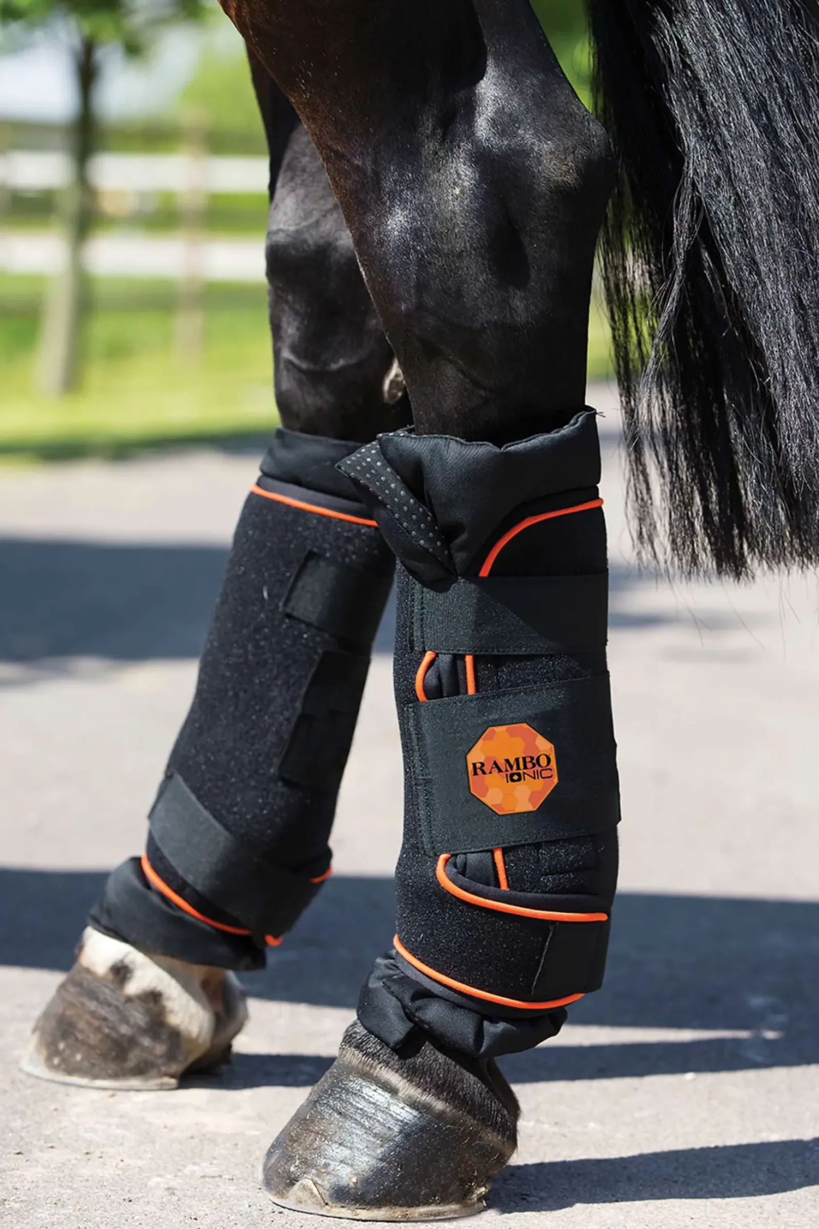 horseware Guetres D'écurie Ioniques Rambo, La Paire Black/Black Sale