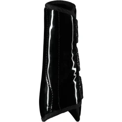 horze Guetres De Protection Fermees Protege-Tendons A Paillettes Noir Discount