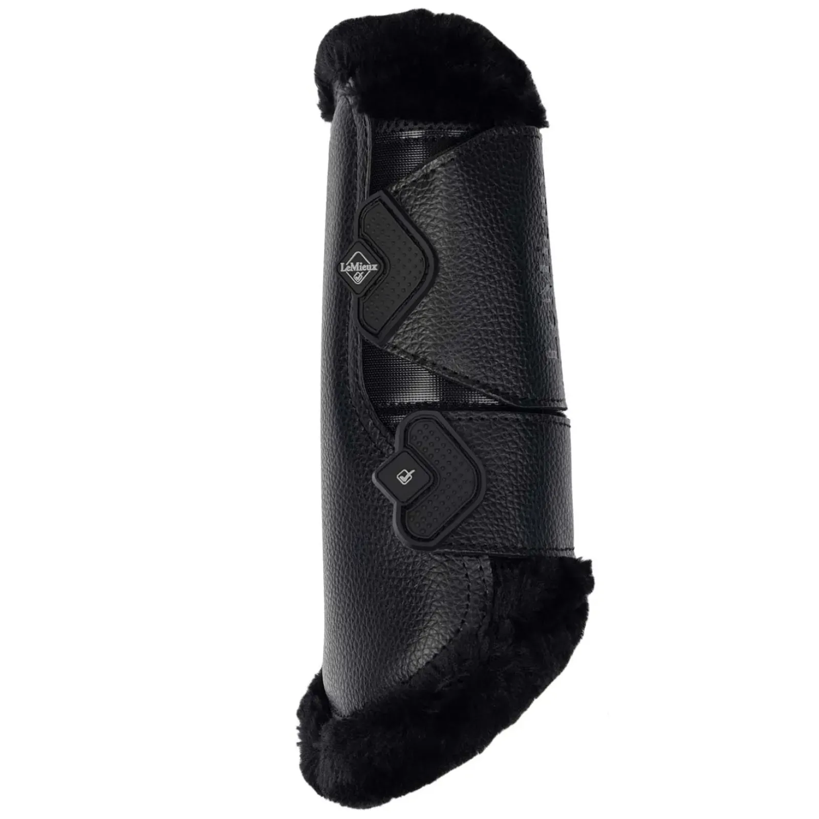 lemieux Guetres De Protection Fermees Le Mieux Fleece Doublees Mesh Black/Black Hot