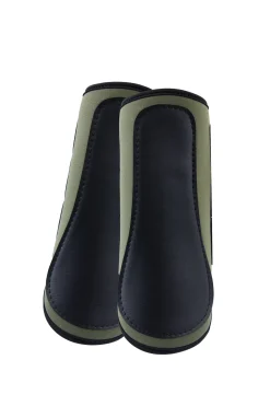 horze Guetres De Protection Fermees Protege-Tendons Munich Olivine Green New
