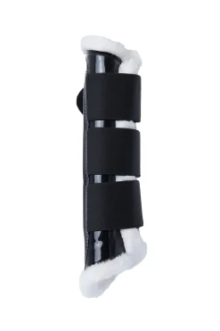horze Guetres De Protection Fermees Brillantes Black Discount