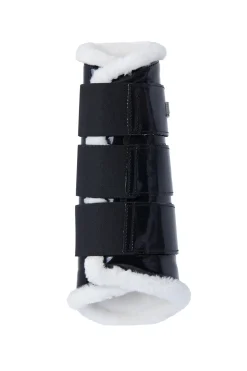 horze Guetres De Protection Fermees Brillantes Black Discount