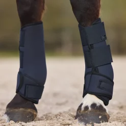 horze Guetres De Protection Fermees Protege-Tendons En Neoprene Marquess Dark Navy