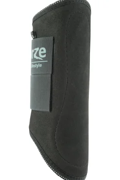 horze Guetres De Protection Fermees Doublure Mouton Noir New
