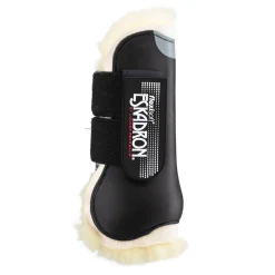 eskadron Guetres De Protection Protege-Tendons Flexisoft En Peau D'Agneau Black Hot