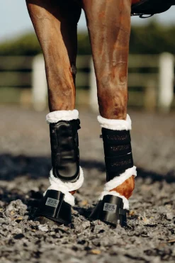 bvertigo Guetres De Protection Protege Tendons Fermes B Vertigo Drew Avec Doublure En Fausse Fourrure Black Best