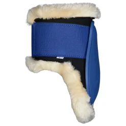 horze Guetres De Protection Protege-Boulets Windsor Avec Doublure Fausse Fourrure Bleu Best
