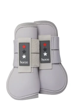horze Guetres De Protection Protege-Tendons Alex Poney Alloy Grey New