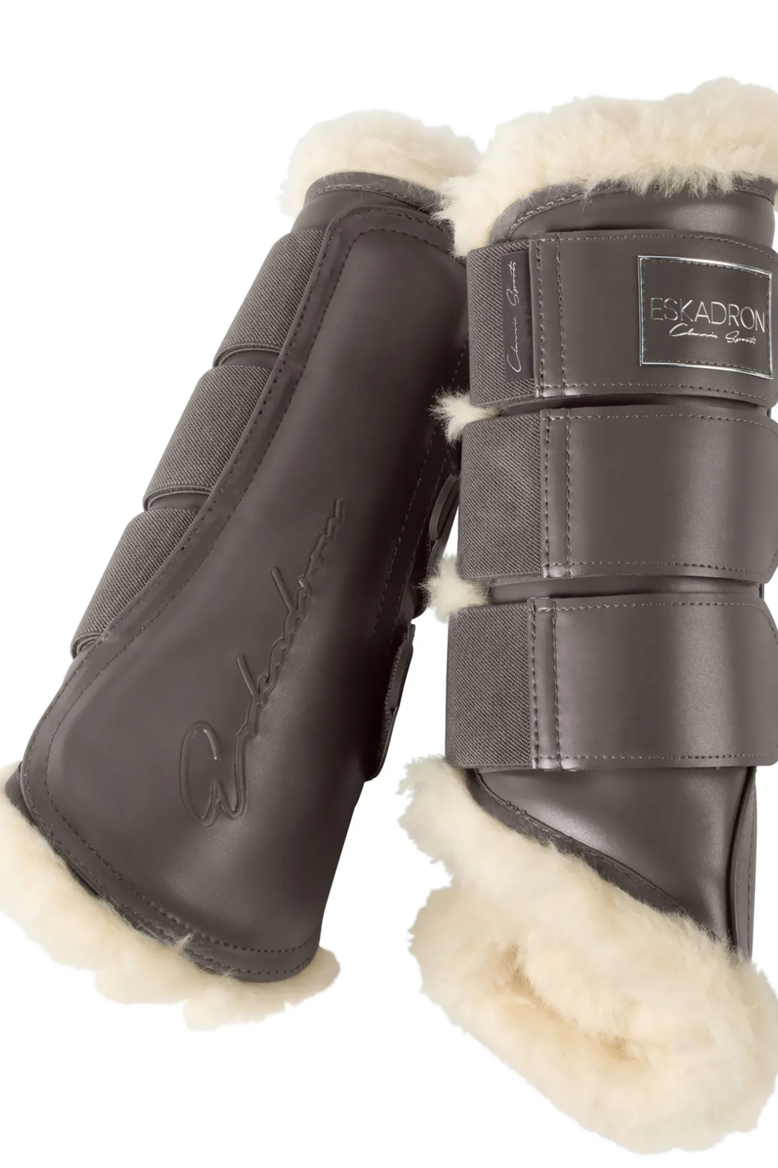 eskadron Guetres De Protection Protege-Tendons Classic Sports Ss22 Glamslate Evo-Laine Fossil Brown
