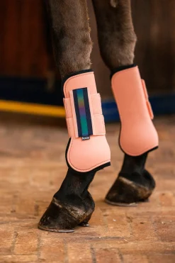 horze Guetres De Protection Protege-Tendons Trixi Poney Shrimp Pink Hot